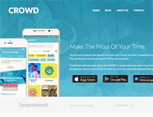Tablet Screenshot of getcrowdapp.com